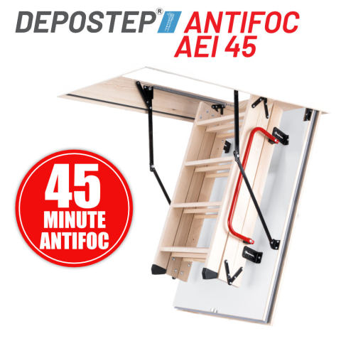SCARI POD SPECIALE - DEPOSTEP ANTIFOC AEI45 scara rezistenta la foc