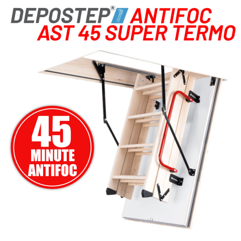 SCARI POD ANTIFOC - DEPOSTEP AST 45SUPER TERMO scara pod din lemn rezisntenta la foc