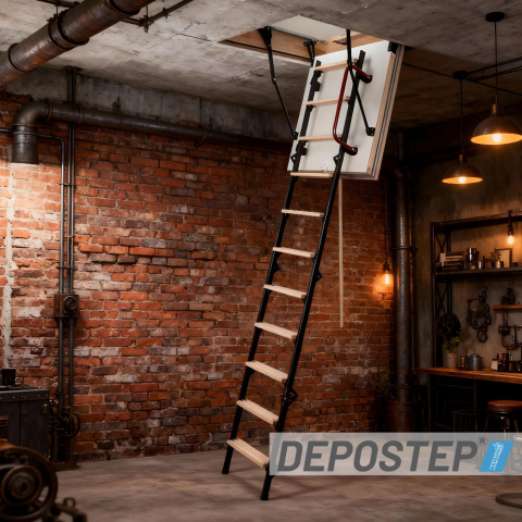 DEPOSTEP MINI SUPER TERMO MST scara pod metalica cu trepte din lemn [4]