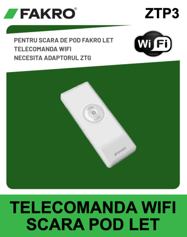 ACCESORII SCARI - Telecomanda WIFi ZTP3 pentru scara pod electrica Fakro LET