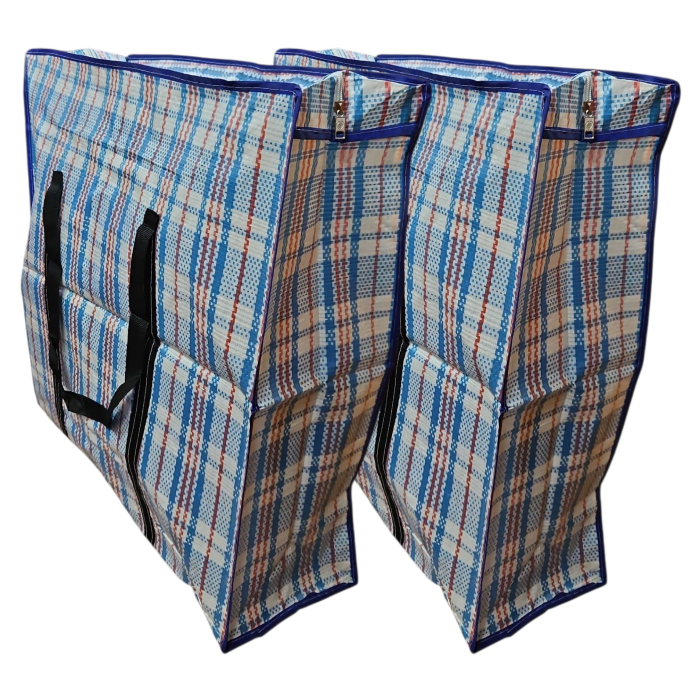 2 sacose rafie mari, cu fermoar, 60X60X20, albastru [1]