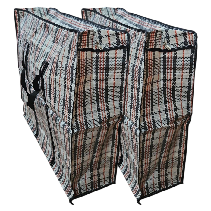 2 sacose rafie mari, cu fermoar, 60X60X20, negru [1]