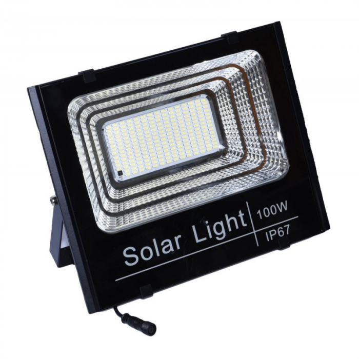 Proiector 100W cu panou solar si telecomanda [1]