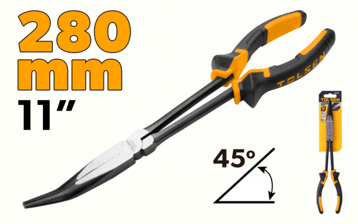 Cleste cu varf ascutit lung, 45 grade, 280 mm [1]