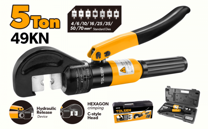 Cleste hidraulic de sertizat, 5 t, 49 KN [2]