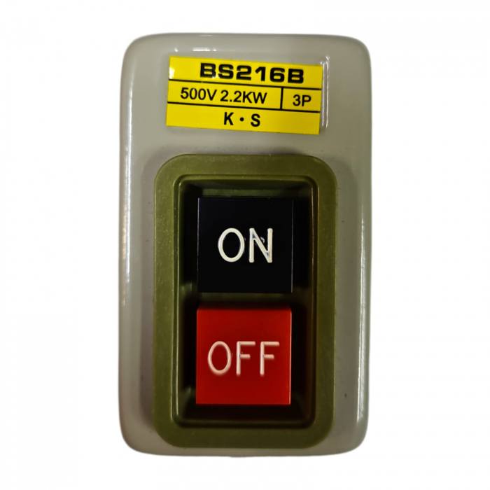 Comutator ON/OFF motor, carcasa de metal, tensiune 500V, putere 2.2KW [2]