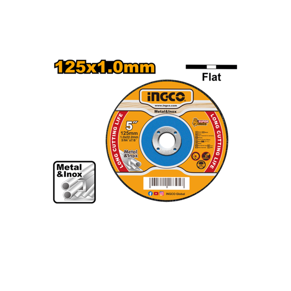 Disc abraziv pentru taiat metal si inox 125x1.0mm [1]