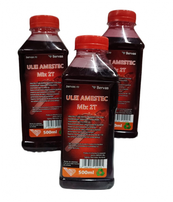 Drujba UralMash, 7000 rpm + 3 ulei pentru amestec MIX 2T rosu CADOU [4]