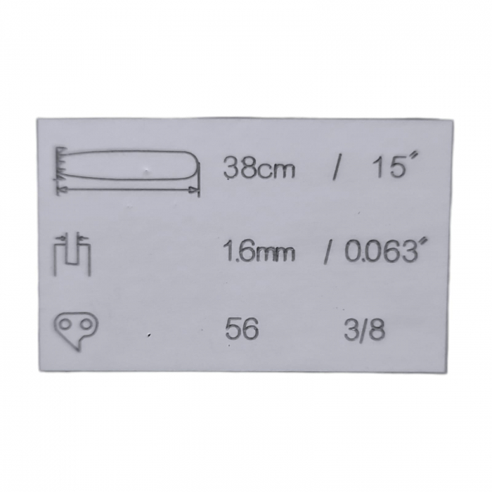 Lama drujba, motofierastrau 28D,3/8'',1.6mm [4]