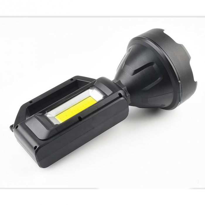 Lanterna de Mana MRG MYD899, Reincarcabila, Functie Power Bank, Negru [2]