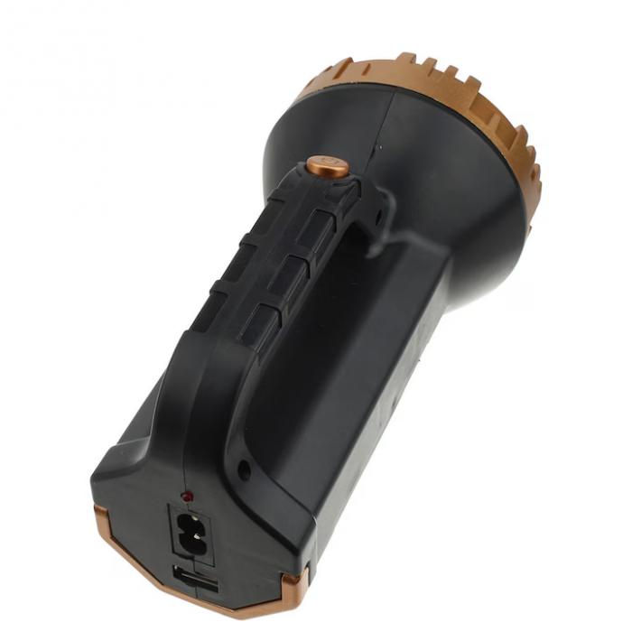 Lanterna portabila LED 5W, raza 400m, cu lumina laterala, acumulator, incarcare de la priza 220V, port USB [2]