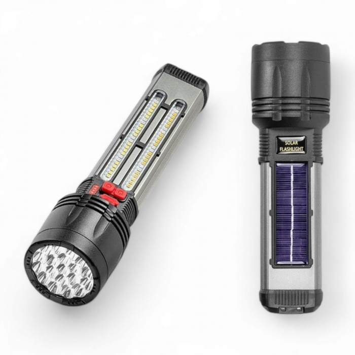 Lanterna solara, 1100 lum, 7 moduri de iluminare, reincarcare USB-C [2]
