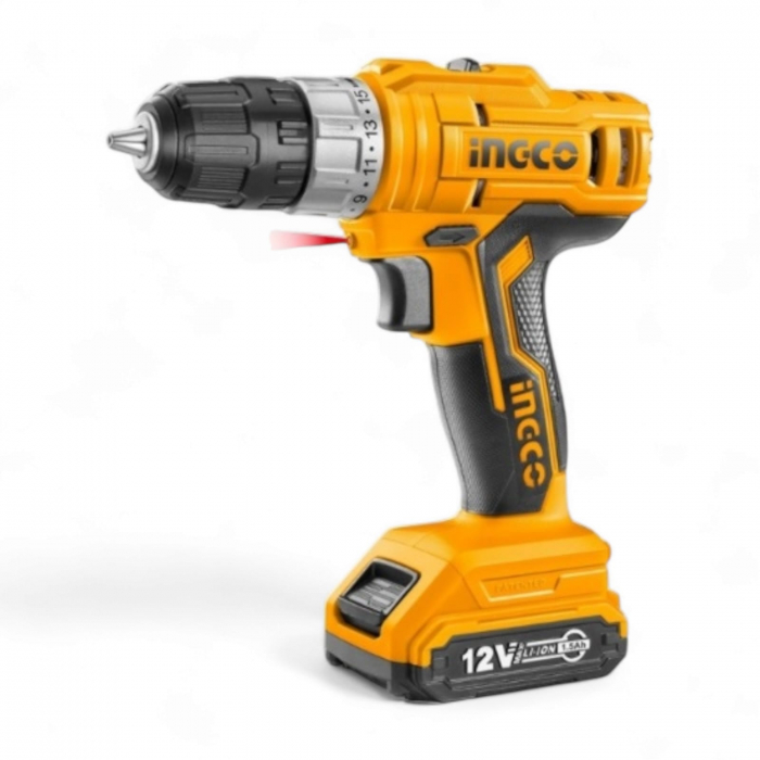 Masina de gaurit si infiletat cu 2 acumulatori, 12V + geanta [2]