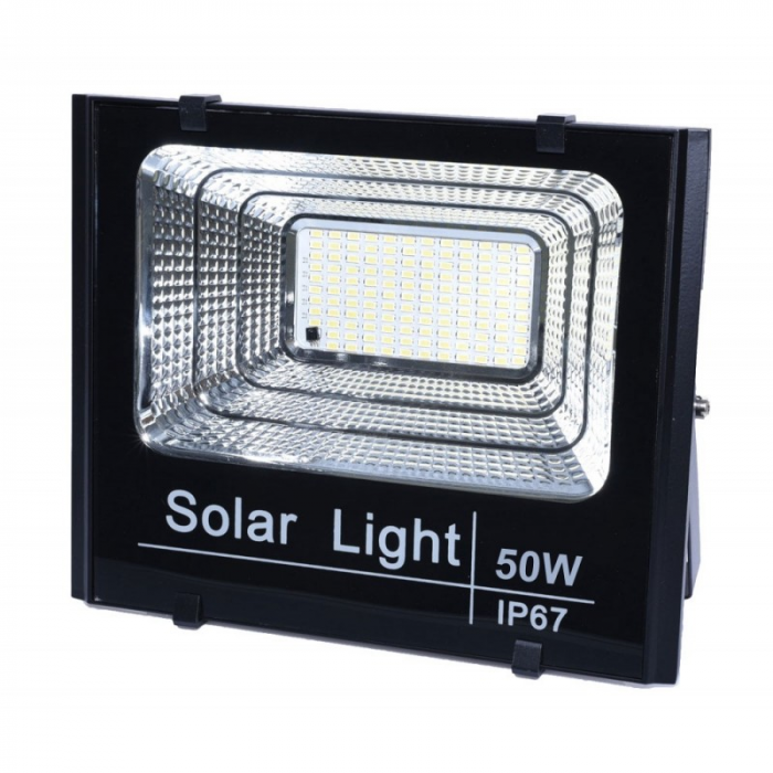Proiector 50W cu panou solar si telecomanda [1]