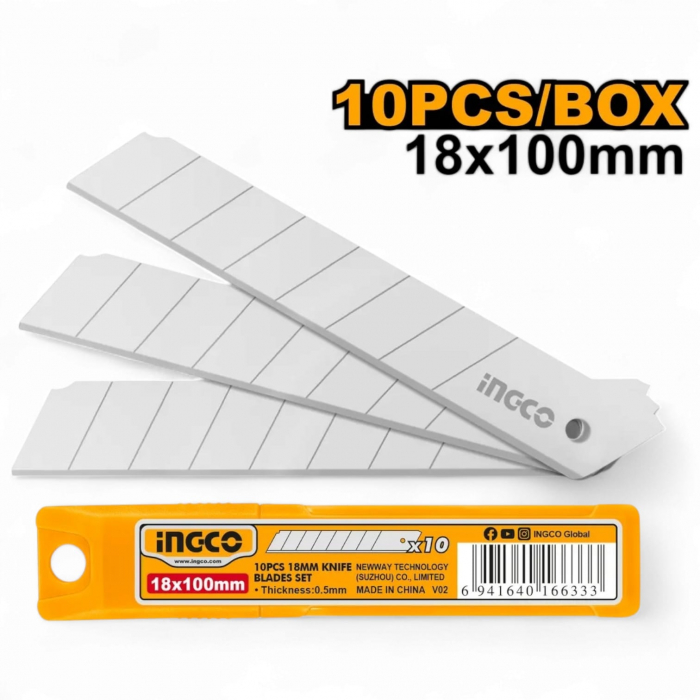 Rezerva pentru cutter, 100 x 18 mm, 10 buc / set [1]