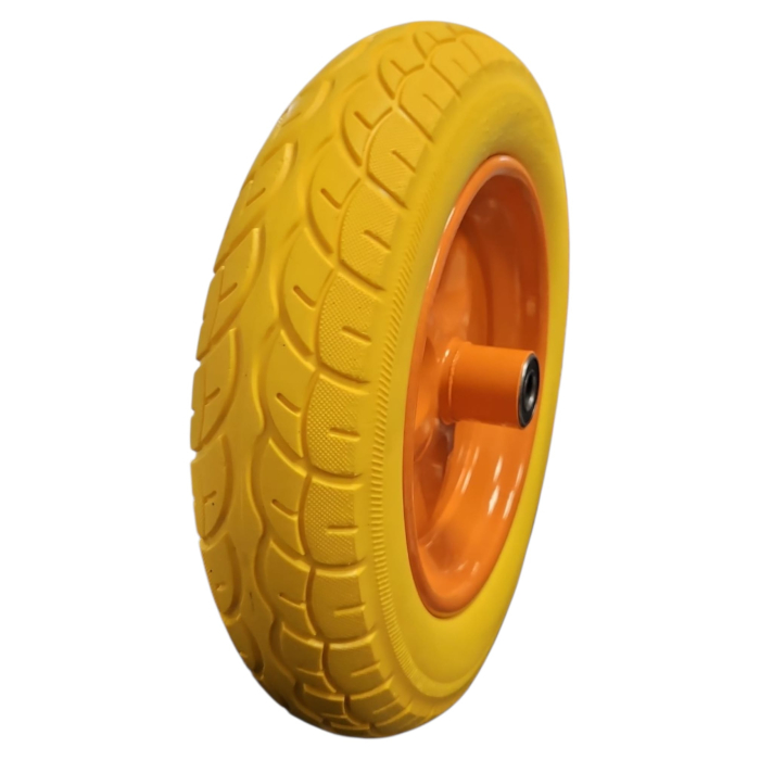 Roata roaba plina 3.00-8, 3.25-8, 3.50-8, 4.00-8 portocalie, spuma [3]