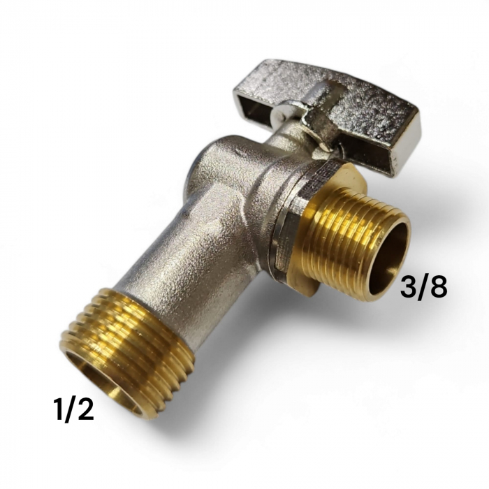 Robinet, coltar, din bronz, 1/2-3/8, [1]