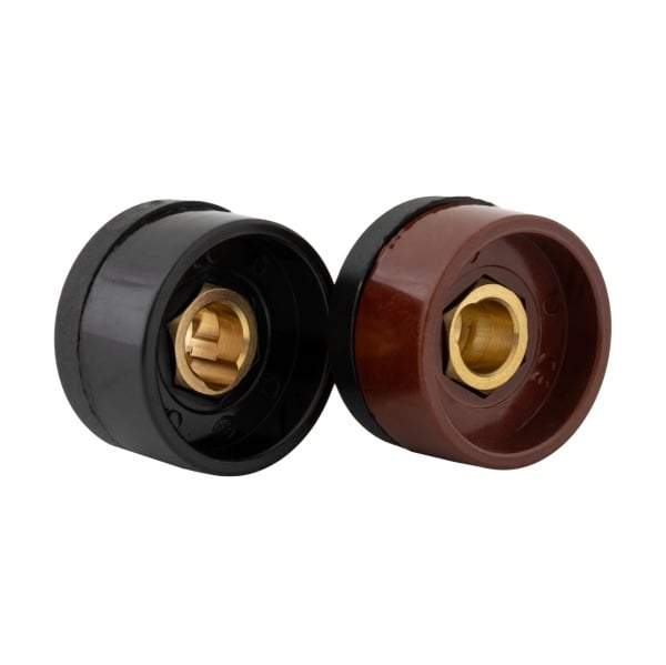Set 2 conectori pentru cablu de sudura 10-25 mama, 200-300A [1]