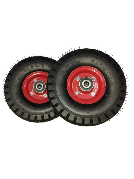 Set 2 roti 3.50/4.10-4,pentru liza sau carut marfa,diametru ax 16 mm,MDY [3]