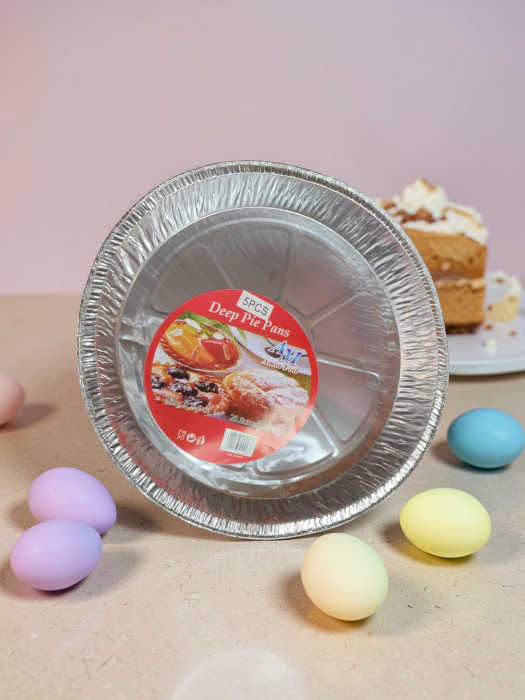 Set 5 tavi pentru copt, din aluminiu, rotunde,diametru 28,4 cm [2]