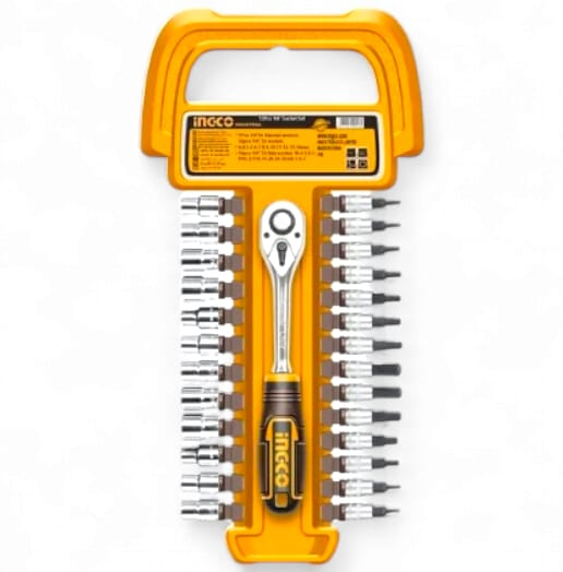 Set chei tubulare, cu clichet, 1/4'', 27buc [2]
