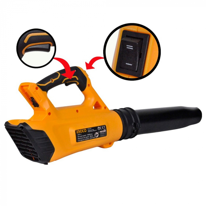 Suflanta pentru frunze, pe acumulator [2]