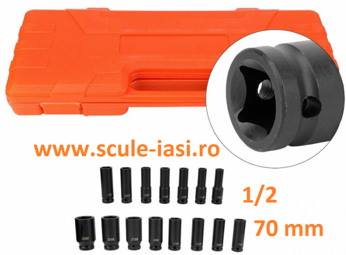 Trusa chei tubulare 15 piese - impact [3]
