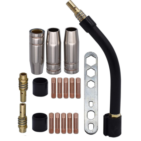 Aparate de sudura si accesorii - Set 19 consumabile pentru pistolet MIG MAG 150A