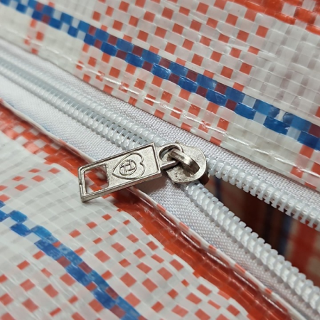 2 sacose rafie mari, cu fermoar, 60X60X20, rosu [2]