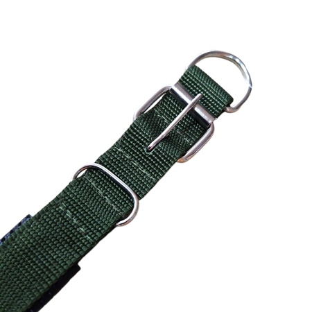 Curea, pentru caine mare, cu protectie, 3x60cm, verde [2]