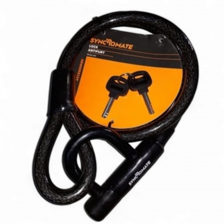 Accesorii bicicleta - Antifurt bicicleta, 150cm, foarte rezistent