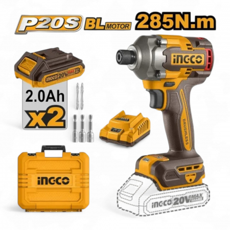 Scule cu acumulator si accesorii - Autofiletanta 20V, 285NM cu 2 acumulatori de 2.0Ah