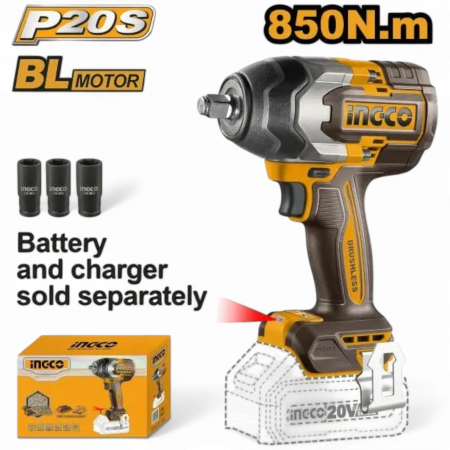 Produse 12V - Autofiletanta de impact 20V BL 1/2 850nm