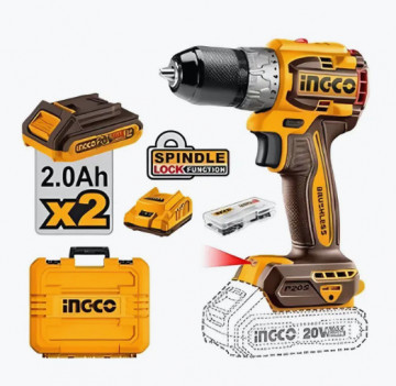 Pachete 20V - Bormasina 20V BL cu mandrina metalica si 2 acumulatori