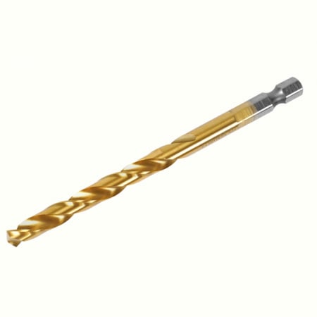 Scule si unelte - Burghiu pentru metal, 5 mm, acoperit cu nitrura de titan, coada hexagonala