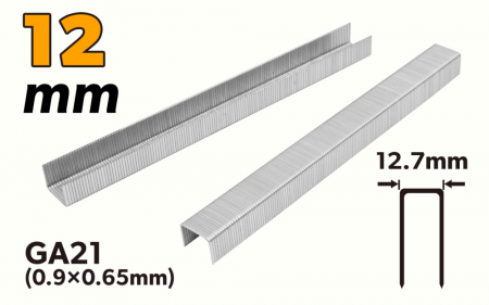 Accesorii - Capse pentru capsator pneumatic 12 mm 0.9x0.65 mm , 10000 buc.