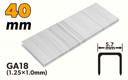 Scule pneumatice si accesorii - Capse pentru capsator pneumatic 40 mm 1.25x1.0 mm , 5000 buc. AirXT
