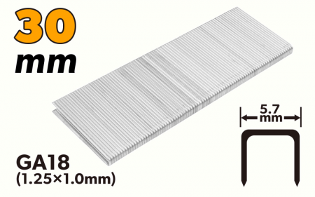 Accesorii - Capse pentru capsator pneumatic 30 mm 1.25x1.0 mm , 5000 buc. AirXT