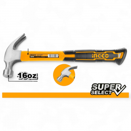 Scule si unelte - Ciocan 2 colti cu maner din fibra de sticla 450g