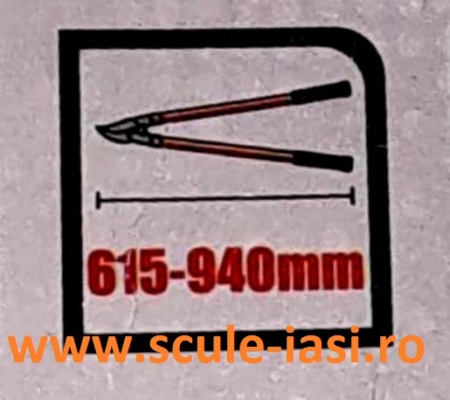 Foarfeca pomi telescopica, rosie, 615-940 mm [5]