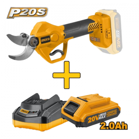 Pachete 20V - Foarfeca vie 20V + Acumulator 2Ah + Incarcator 20V