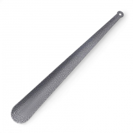 Casa si gradina - Incaltator metalic, lung, 48 cm, pentru pantofi, argintiu