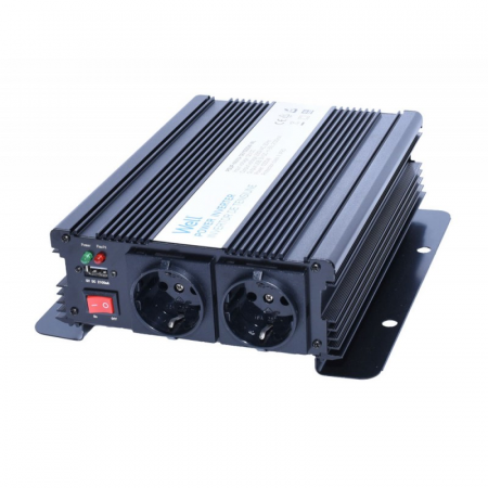 Invertor auto 1000W, 12V-220V + USB [2]