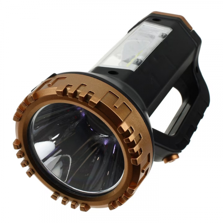 Corpuri de iluminat - Lanterna portabila LED 5W, raza 400m, cu lumina laterala, acumulator, incarcare de la priza 220V, port USB