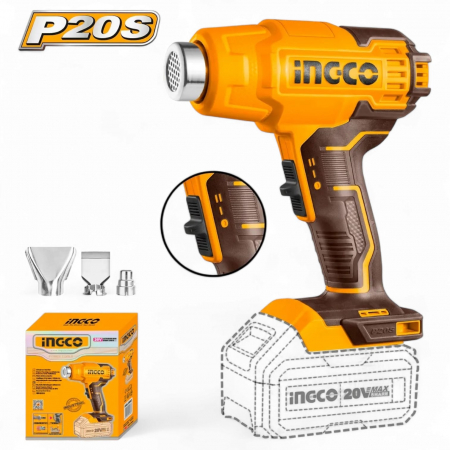 Scule cu acumulator si accesorii - Pistol cu aer cald 20V