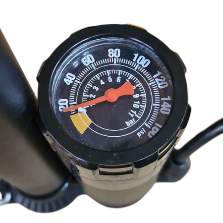 Pompa auto cu manometru din inox [3]