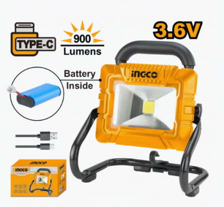 Corpuri de iluminat - Proiector LED cu baterie incorporata si incarcare Type C