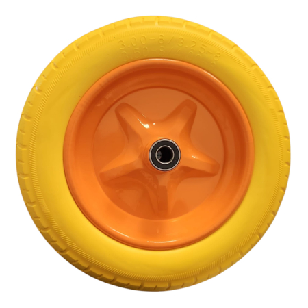 Roata roaba plina 3.00-8, 3.25-8, 3.50-8, 4.00-8 portocalie, spuma [1]