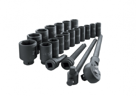 Trusa tubulare hexagonale cu antrenor 3/4", 20 pcs
