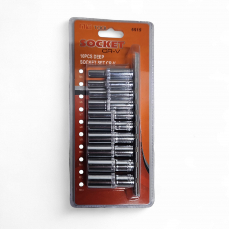 Set 10 capete chei tubulare lungi 1/4" [1]